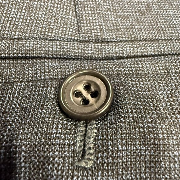 Mens Dress Pants 130s Mink Cashmere Wool Trousers Nailhead Blue 40x27 - Picture 8 of 8